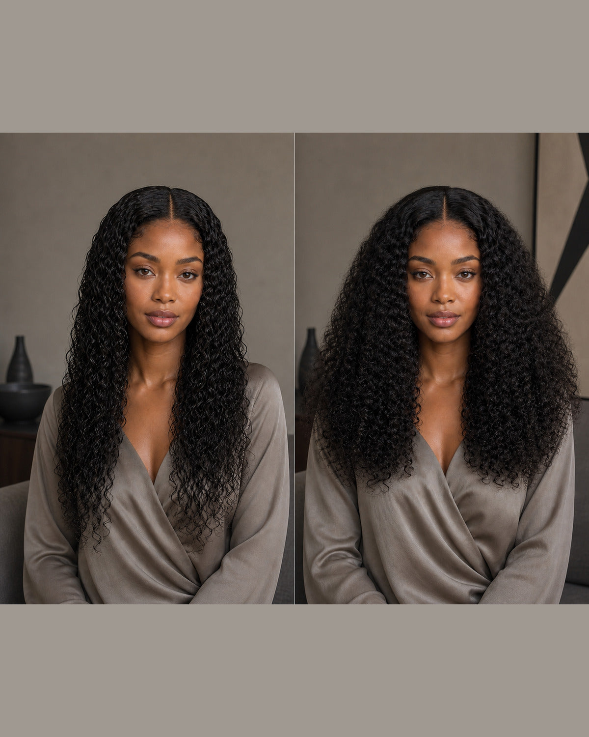 Burmese Curly wig styling and curl-definition comparison