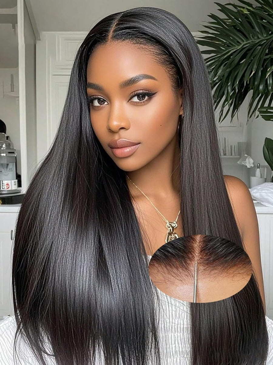 SDD Vietnamese 13x4 lace front straight human hair wig in Natural Black - product image 3 | Perfect Queen South Africa