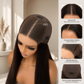 SDD Vietnamese 5x5 HD lace closure straight human hair wig in Color #4 - product image 5 | Perfect Queen South Africa