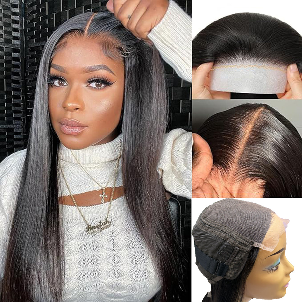 SDD Vietnamese 13x4 lace front straight human hair wig in Natural Black - product image 5 | Perfect Queen South Africa