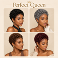 13x4 lace front Pixie Curly human hair wig in Natural Black - product image 1 | Perfect Queen South Africa