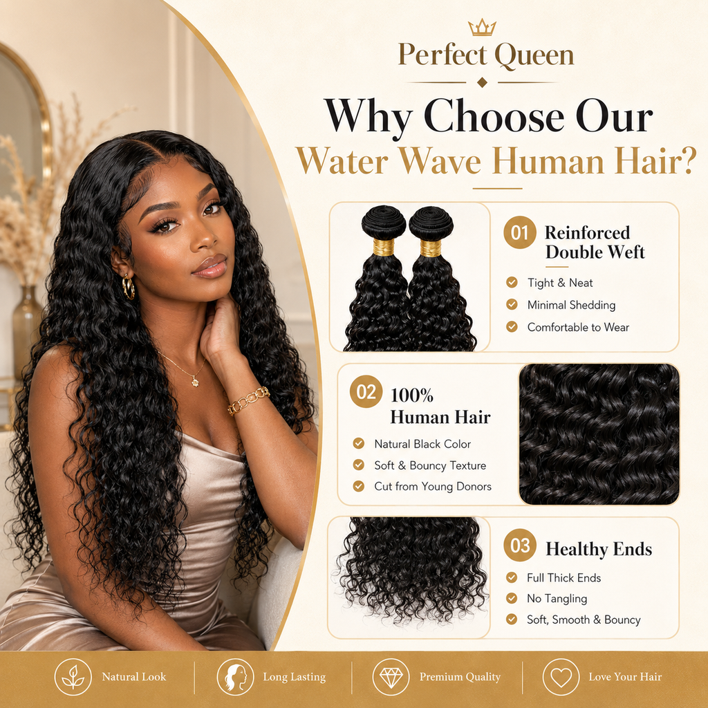 3-piece 11A Brazilian Water Wave virgin human hair bundles - product image 4 | Perfect Queen South Africa