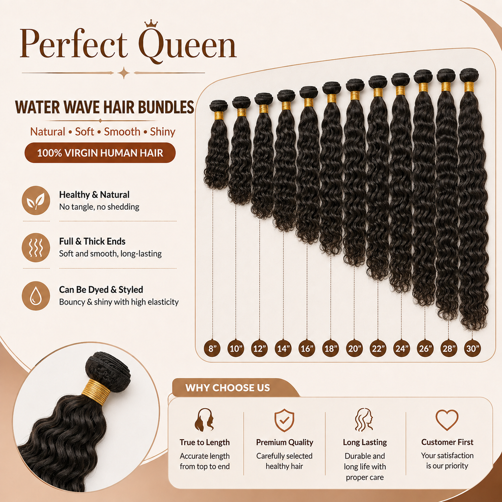 3-piece 11A Brazilian Water Wave virgin human hair bundles - product image 6 | Perfect Queen South Africa
