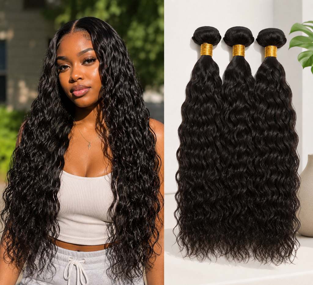 3-piece 11A Brazilian Water Wave virgin human hair bundles - product image 2 | Perfect Queen South Africa
