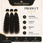 3-piece 11A Brazilian Water Wave virgin human hair bundles - product image 5 | Perfect Queen South Africa