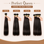 3-piece 15A Brazilian straight virgin human hair bundles - product image 3 | Perfect Queen South Africa