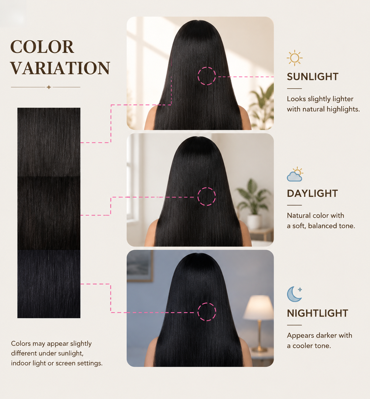 SDD Vietnamese 2x6 lace closure straight human hair wig in Natural Black - product image 9 | Perfect Queen South Africa