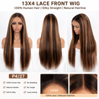 13x4 lace front straight human hair wig in Natural Black - product image 8 | Perfect Queen South Africa