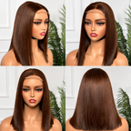 SDD Vietnamese 5x5 HD lace closure straight human hair wig in Color #4 - product image 3 | Perfect Queen South Africa