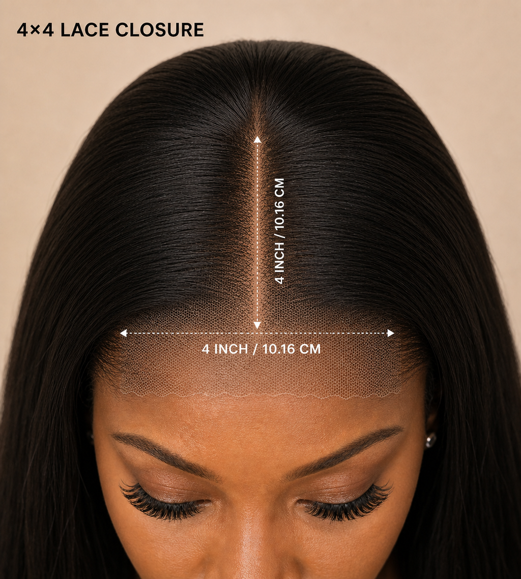 Value Range 4x4 lace closure straight human hair wig - product image 4 | Perfect Queen South Africa