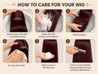 Care instructions for a 99J straight human hair wig