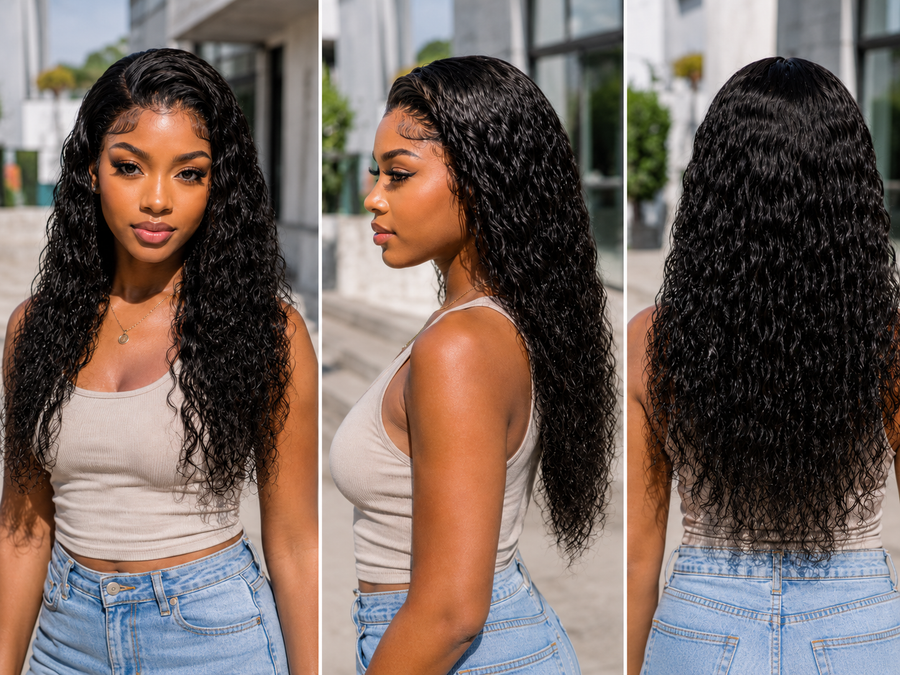 Value Range 13x4 lace front Water Wave human hair wig - product image 2 | Perfect Queen South Africa