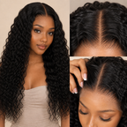 4x4 lace closure Water Wave human hair wig in Natural Black - product image 3 | Perfect Queen South Africa