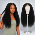4x4 lace closure Jerry Curly human hair wig in Natural Black - product image 1 | Perfect Queen South Africa