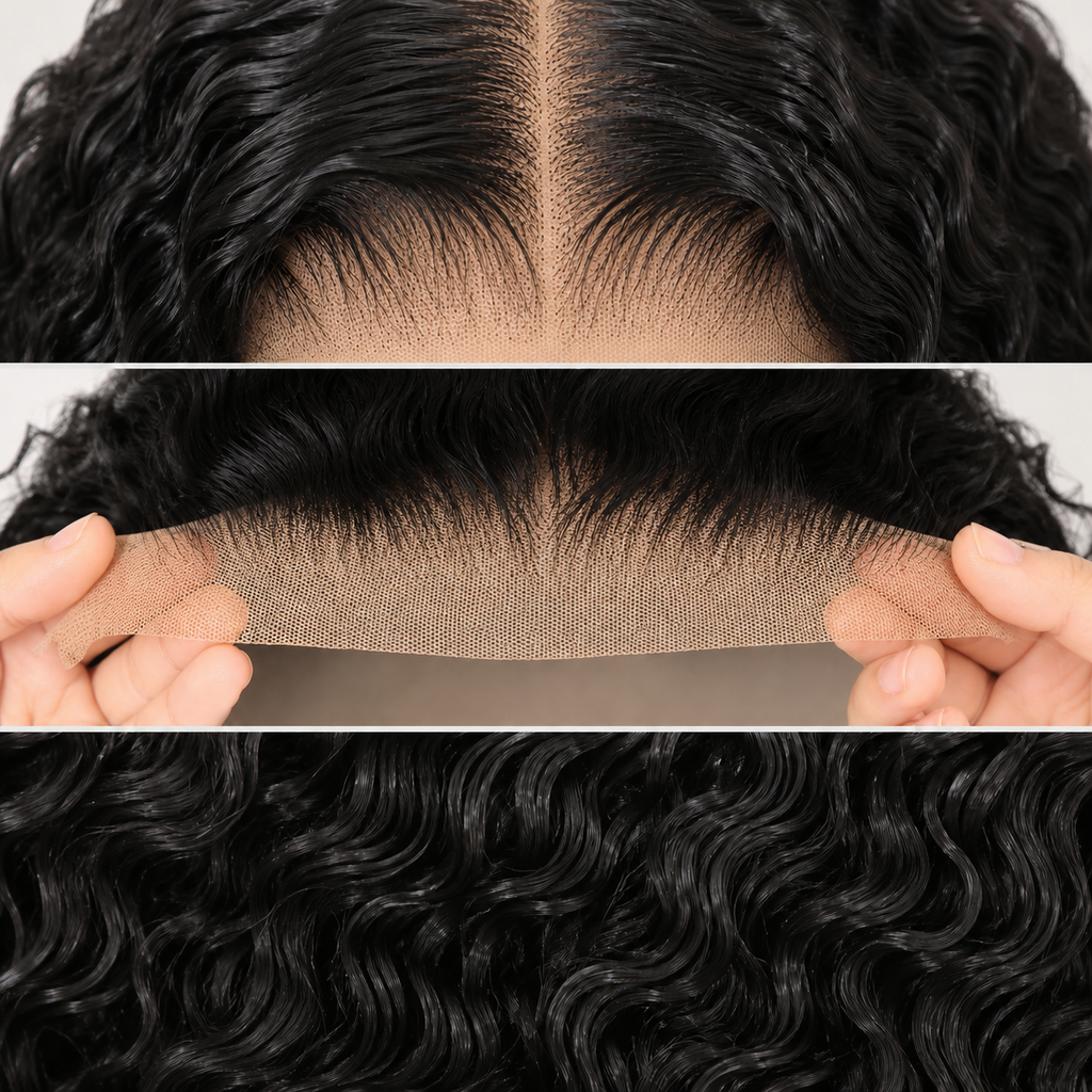 13x4 lace front Water Wave human hair wig in Natural Black - product image 5 | Perfect Queen South Africa
