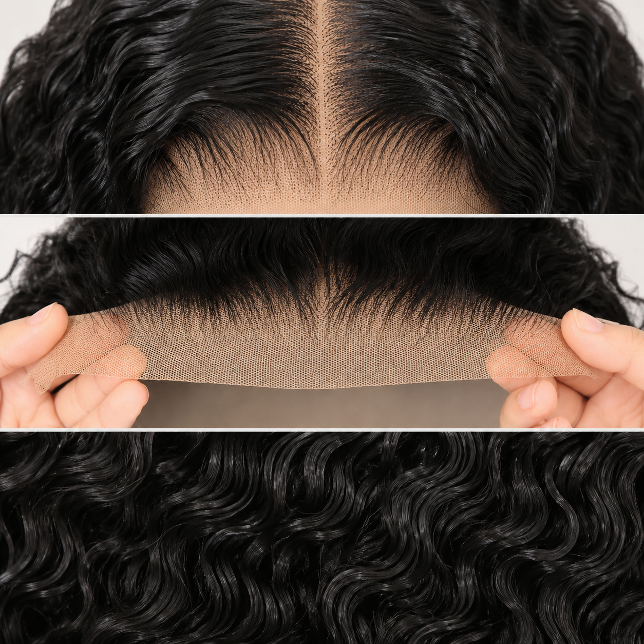 13x4 lace front Water Wave human hair wig in Natural Black - product image 5 | Perfect Queen South Africa