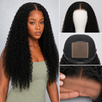 4x4 lace closure Jerry Curly human hair wig in Natural Black - product image 5 | Perfect Queen South Africa