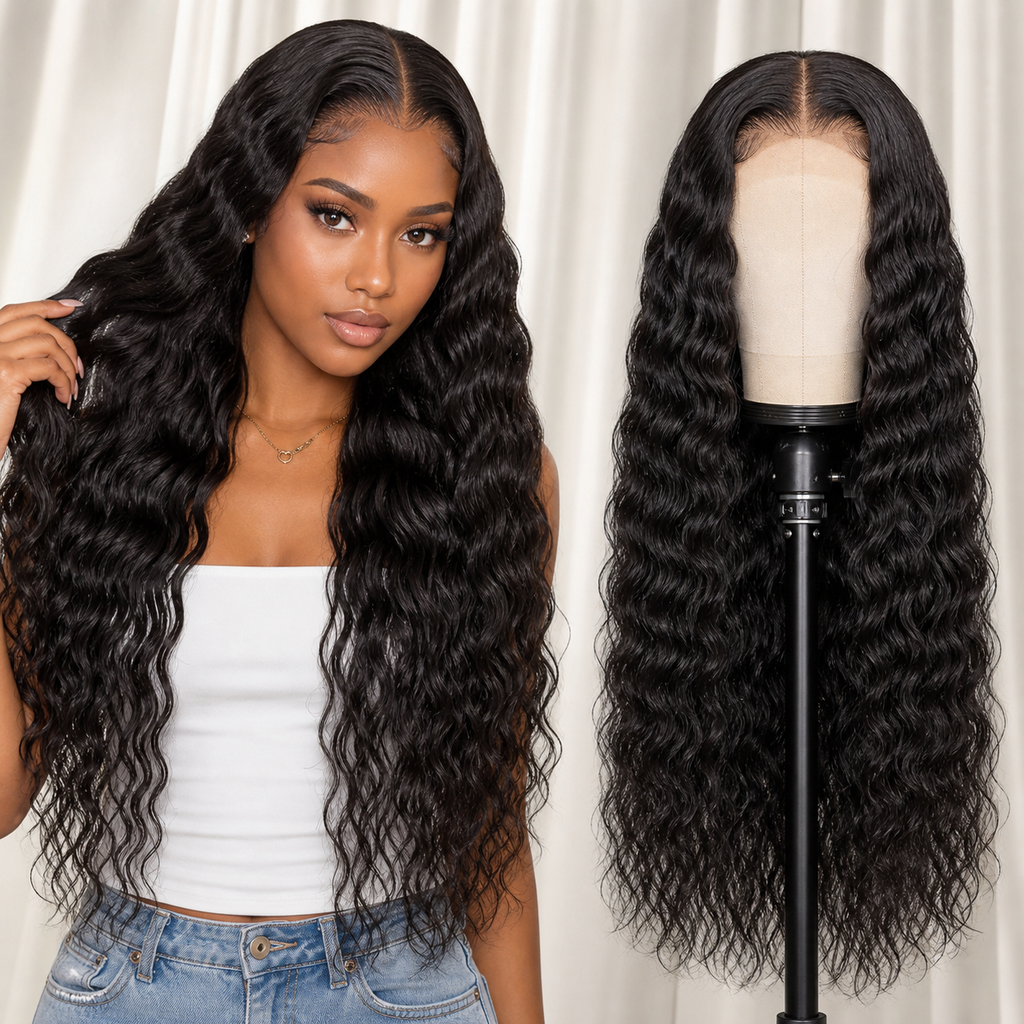 Value Range 13x4 lace front Water Wave human hair wig - product image 5 | Perfect Queen South Africa
