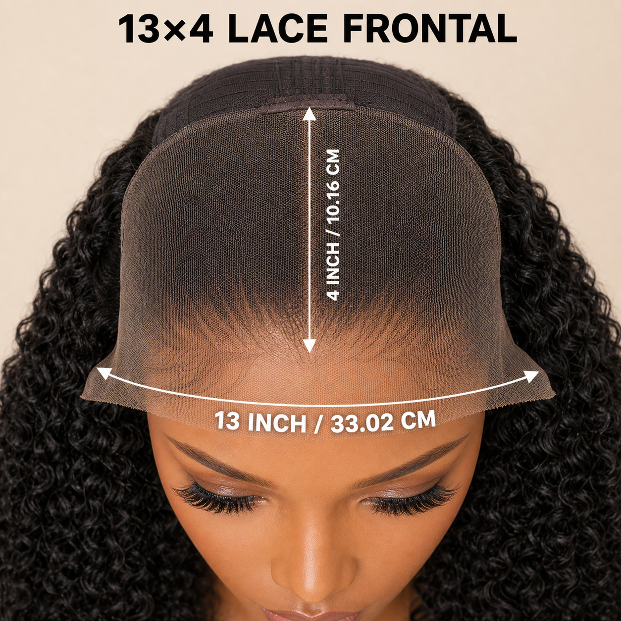 13x4 lace front Jerry Curly human hair wig in Natural Black - product image 5 | Perfect Queen South Africa