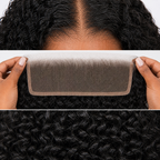 4x4 lace closure Jerry Curly human hair wig in Natural Black - product image 6 | Perfect Queen South Africa