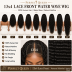 Value Range 13x4 lace front Water Wave human hair wig - product image 8 | Perfect Queen South Africa