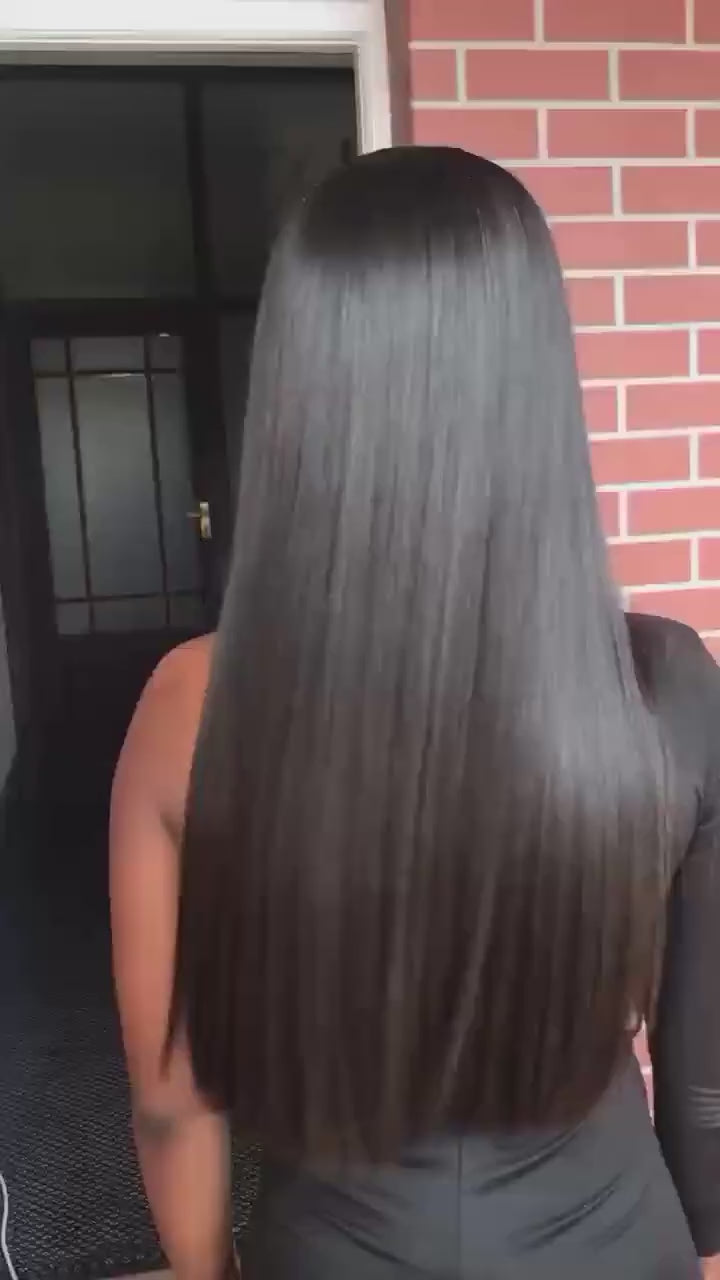 SDD Vietnamese 13x4 lace front straight human hair wig in Natural Black - product video | Perfect Queen South Africa